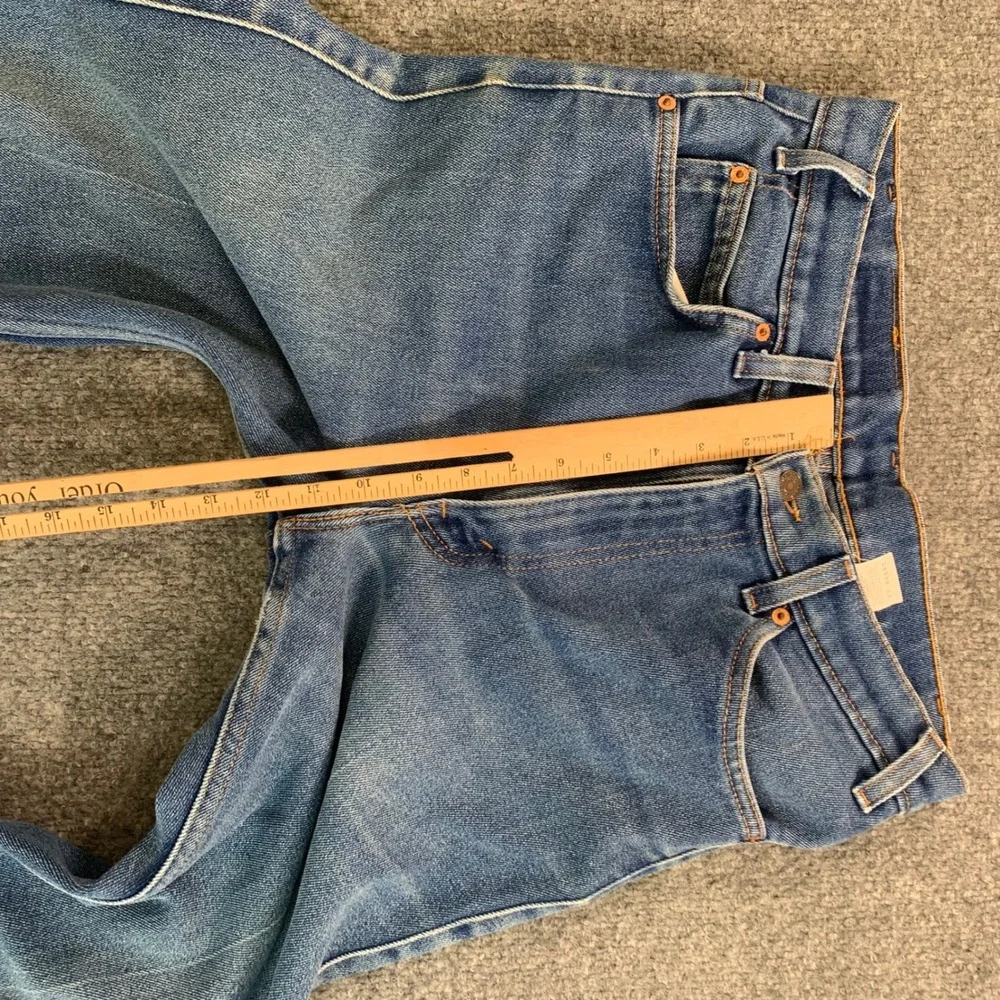 Vintage Levis 517 Orange Tab Bootcut Jeans Mens 33x32‎ Blue Made in USA 80s